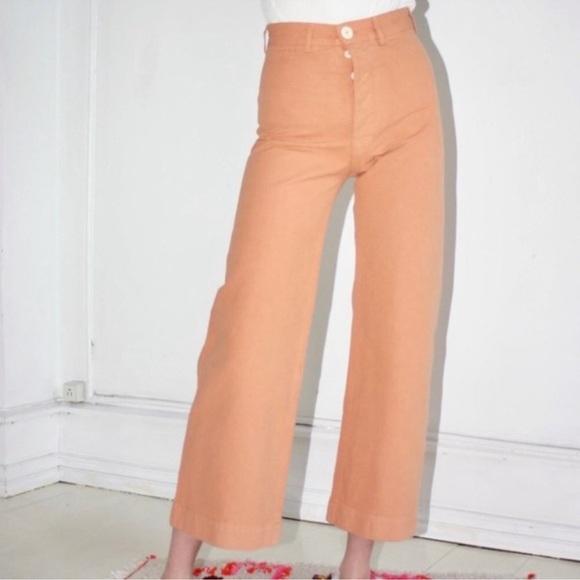 Jesse Kamm Sailor Pants in SK 6 / peach Size 2 OR 4 - Picture 2 of 13